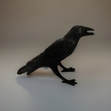Ravens Rest  Figurine Ornament Gothic Crow Black Bird Pagan Wiccan Altar Decor