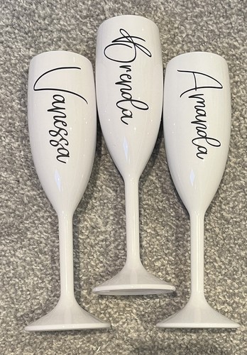 Personalised white champagne - personalised,