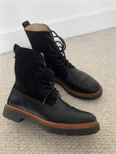 Clarks leather and - leather, boots