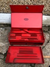 Vintage Old Gordon Tool Box With Original Key 20" x 10" x 6"