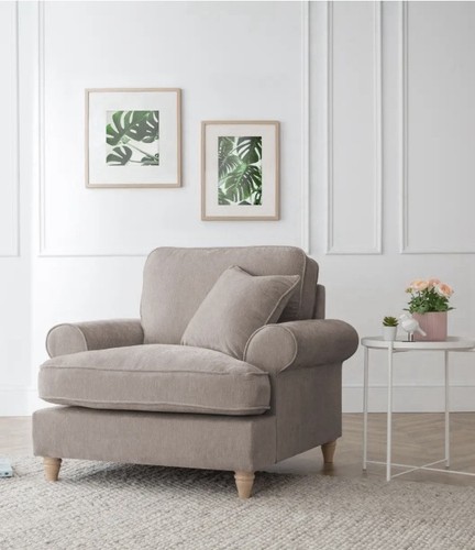 New taupe velvet scroll - taupe, arm