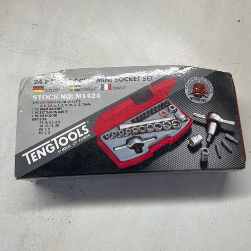 Teng t1424 inch socket - t1424, 1/4-inch