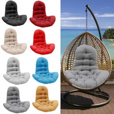 Large Seat Cushion with Backrest Hanging Egg Swing Cane Chair Hammock Soft Pad