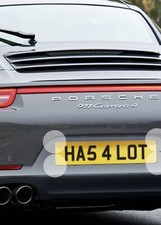 Private Reg Car Registration Number Plate ** HA5 4 LOT  ** Valued c.£3300