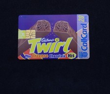 Vintage Telecom Eireann - 1998 Irish Callcard - Twirl The Intense Chocolate Hit