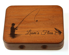 Personalised Wooden Fly Box