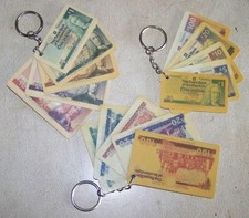 3  Scottish Banknote Key Ring £1 £5 £10 £20 £100 Royal Bank of Scotland