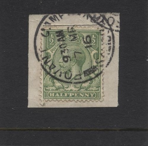 1912 green royal cypher - ½d,
