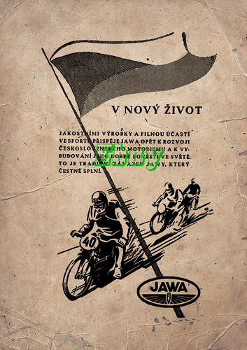 Speedway jawa retro aged - speedway,