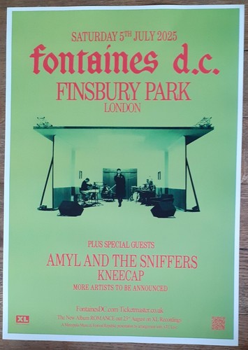 Fontaines concert poster - concert,
