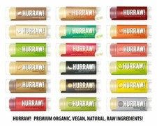 Hurraw! Premium Organic Vegan Raw Lip Balm - All Flavours