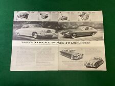 JAGUAR 4.2 MARK TEN SALOON & 4.2 E TYPE GT MODEL 1964 ADVERT A4 A