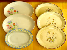 6 x VINTAGE SERVING PLATTERS
