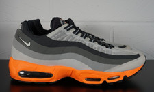 Mens Nike Air Max 95 Grey Orange Trainers - UK 11