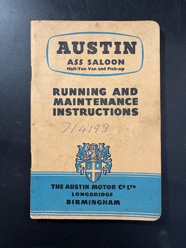 Austin a55 saloon - `austin, half-ton