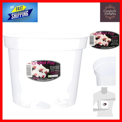 Transparent 21cm orchid pot - orchid,
