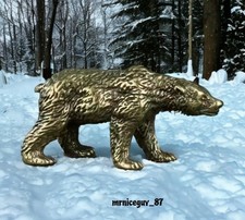A Vintage Brass Polar Bear