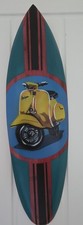 Vespa Yellow Retro Handpainted