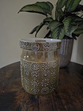 Portmeirion "Totem" Large Storage Jar with Lid - 6.5" Green 
