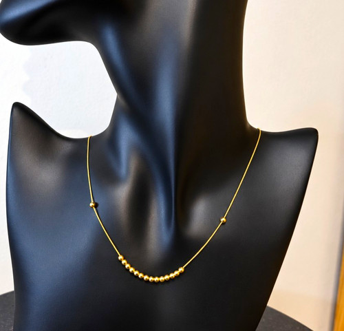 18k yellow gold bubble - 18k,