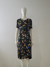 ERDEM Black Floral Jersey