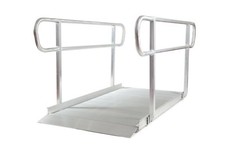 Wheelchair ramp with handrails - ramp,