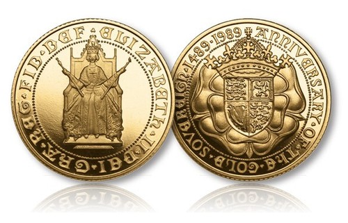 Queen elizabeth 1989 - elizabeth, gold