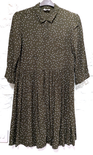 Hush green dropped waist shift