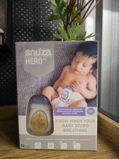 SNUZA HERO Baby Movement Monitor CORDLESS PORTABLE Breathing Sensor Nappy Alarm