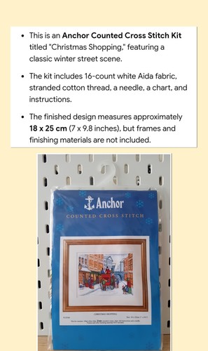 Cross stitch kit christmas - -,