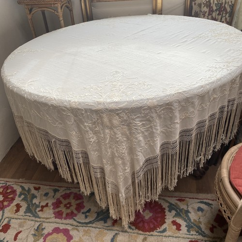 Vintage silk piano - vintage, shawl