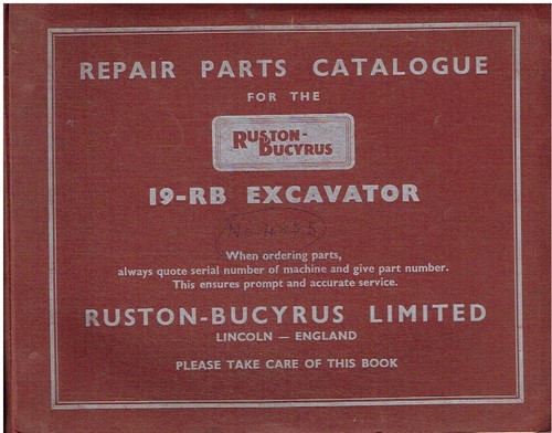 Ruston bucyrus excavator - bucyrus, 19-rb