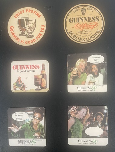 Vintage guinness beer mats - x,