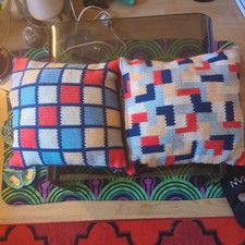 Two Vintage Handmade Knitted