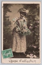 Pretty Lady in floral dress