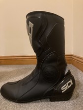 SIDI Black Rain Evo Mens UK 9.5 Waterproof Motorcycle Boots