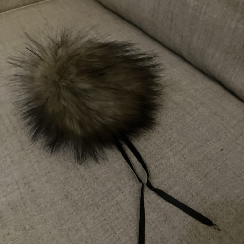 Faux fur pom - faux, bag