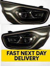 Headlights Ford Transit Custom 2018-2024 Projector LED Daytime Running Lamp Pair