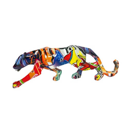 Leopard statue walking - statue,