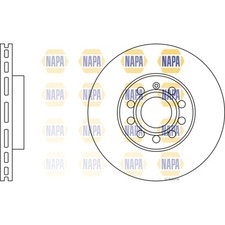 2x Brake Discs Vented For Seat Leon 5F1 1.2 TSI NAPA Front 1K0615301K 1K0615301T