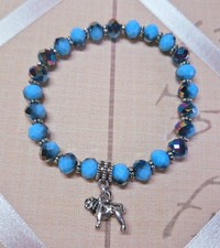 Bull Mastiff Dog Glass Beaded