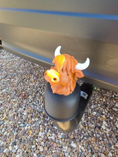 Funny highland cow tow bar - funny,