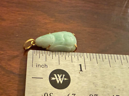 Jade buddha pendant - buddha,