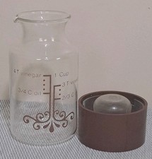 RARE VTG Glass Salad Dressing