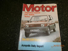 Motor 1981 .Panda 45 road test.Kit-cars.  Monaco GP. Spartan.