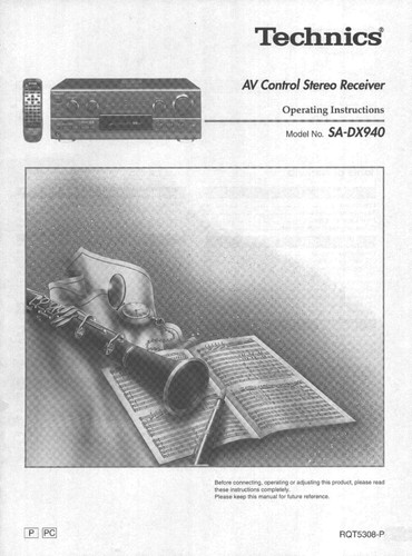 Technics dx940 receiver - technics, sa-dx940
