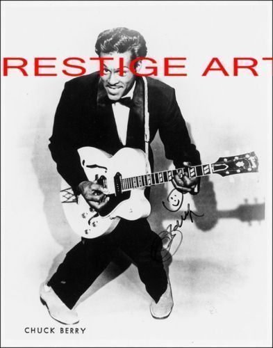 Chuck berry autograph photo - chuck,
