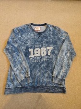 Mens Joe Browns Tie Dye Embroidered Style Logo Lightweight Sweater Size M