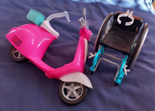 BARBIE SCOOTER & WHEELCHAIR 