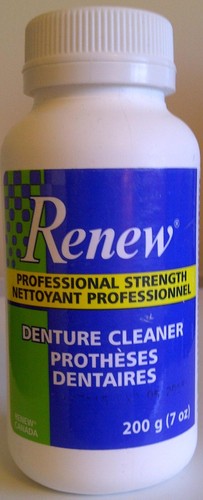 Renew denture cleaner - denture,